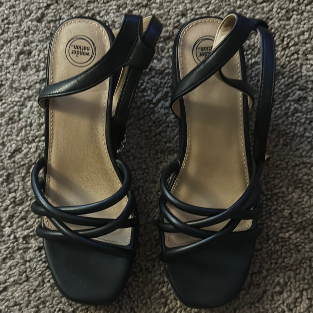 Black Girls Strappy Heels